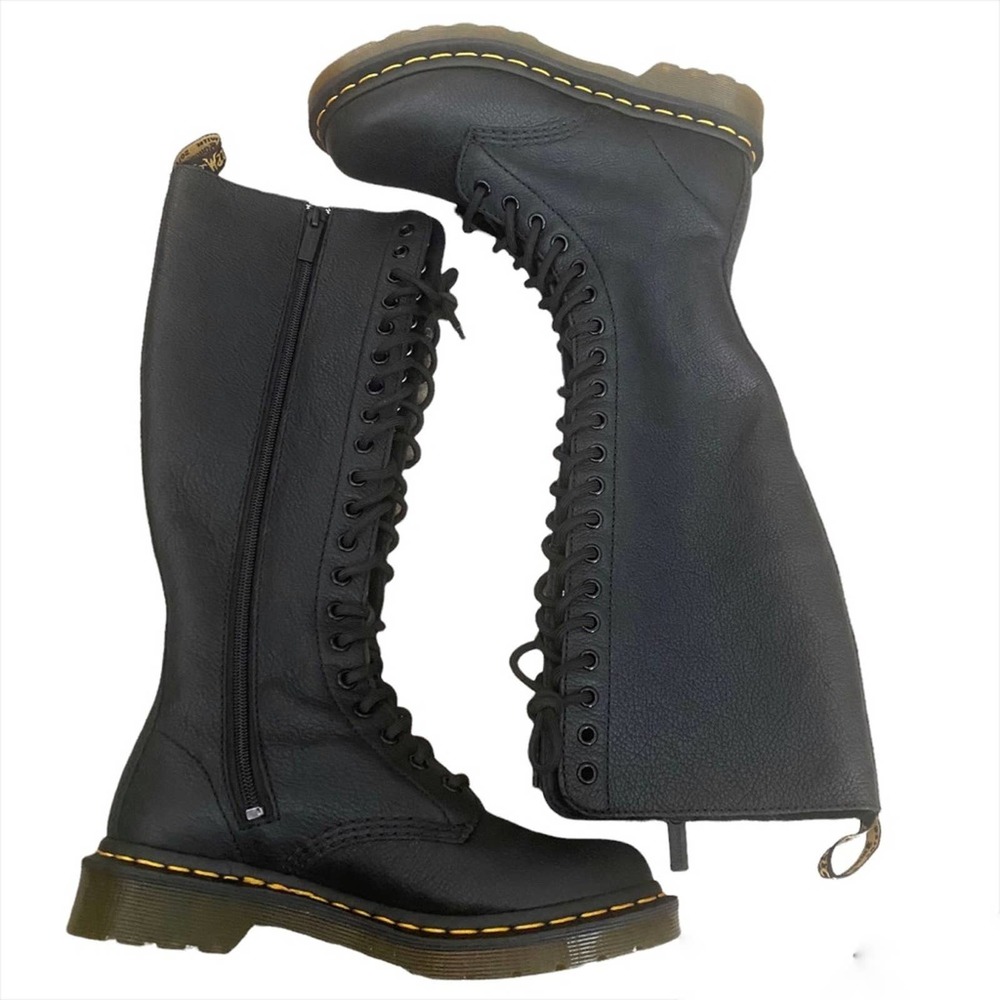 Dr. Martens | 20-Eye Leather Tall Lace-Up Boots